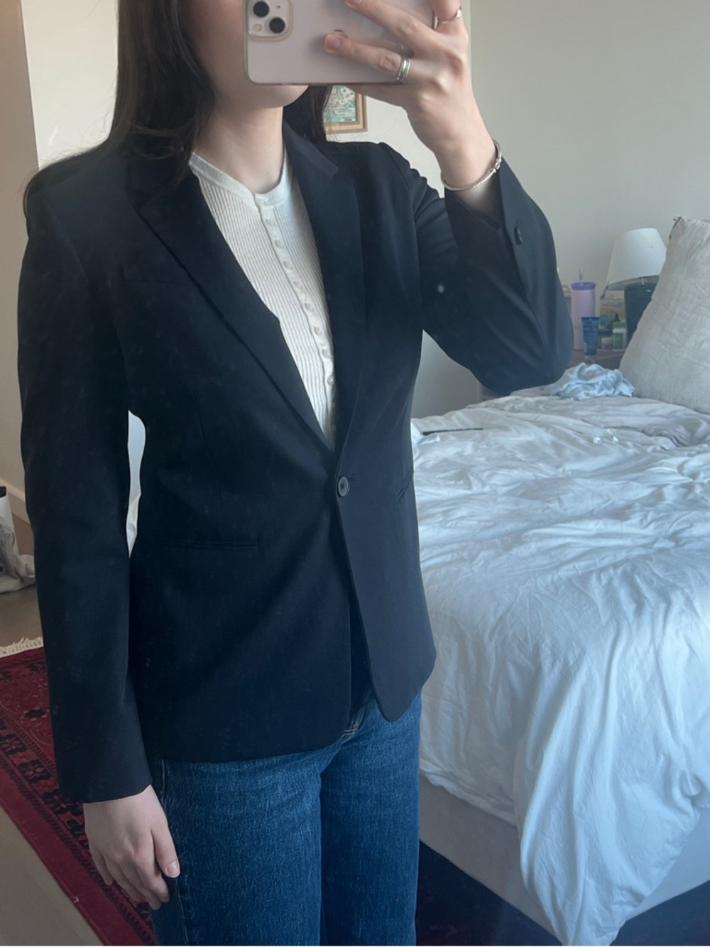 Everlane Wool Navy Blazer